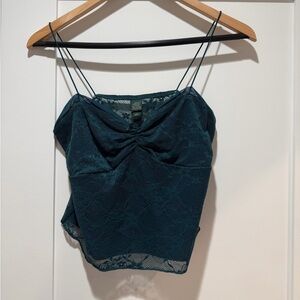 Universal Thread Dark Teal Lace Camisole